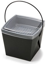 テーパー容器 デリメイト ブラック