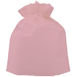 不織布 巾着袋 無地(大)ライトピンク