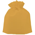 不織布 巾着袋 無地(大)パステルオレンジ