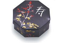 八角点心箱（小） 南天