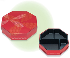 八角弁当箱 菊桜