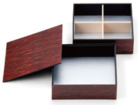 折箱　桜木角折二段重 （小）