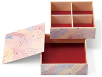 折箱　歌仙角折二段重（小）