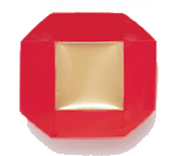 八角朱盃底金、織部