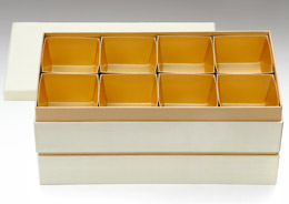 洋風料理箱 スリット（金）6.5寸 二段